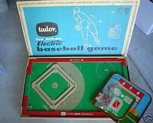 BIG Vintage Metal 1950s Tudor Tru Action Baseball Game  