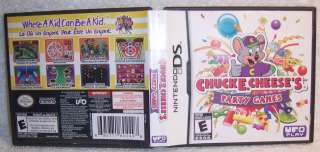 CHUCK E. CHEESES PARTY GAMES DS Case Only used Nintendo DS  