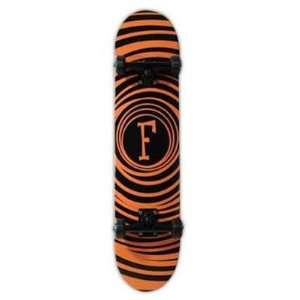 Foundation Skateboards Vertigo Spiral Complete Skateboard   Orange (14 