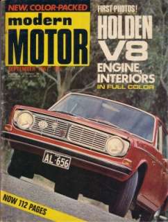 MOTOR 1967/09 TRIUMPH GT6 VOLVO 144S HOLDEN HK  