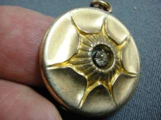 ANTIQUE BATES & BACON WATCH FOB WITH LOCKET  