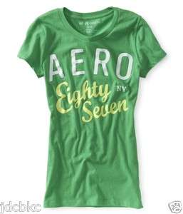   Graphic T shirt Aero 87 Eighty Seven Womens Girls Asst Colors #5554