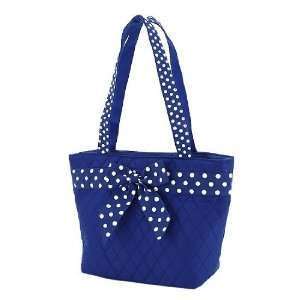  BELVAH   Quilted Monogrammable Tote Bag   Royal Blue with 