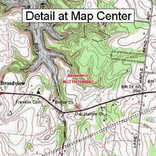   Map   Belvidere, Tennessee (Folded/Waterproof)