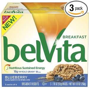 Belvita Breakfast Biscuit, Blueberry, 8.8 Ounce (Pack of 3)  
