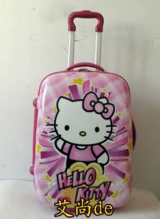 HelloKitty 18 Luggage Bag Baggage Trolley Roller Pink  