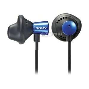 Sony Heavy Bass Earbud Style Stereo Headphones in Blue (Model# MDR 