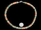 Mens Womens Necklace Santo Domingo Turquoise Orange Spiny Oyster 20