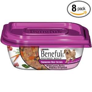 Beneful Dog Food Prepared Meals Simmered Beef Dog Food, 10 Ounce 