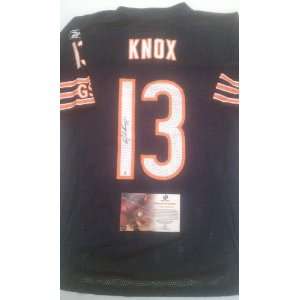  Johnny Knox Signed Chicago Bears Jersey 