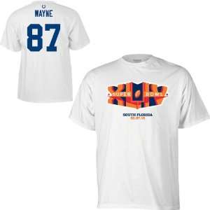   Reggie Wayne Super Bowl Xliv Youth Name & Number T Shirt Size Large