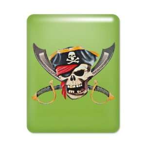   Lime Pirate Skull with Bandana Eyepatch Gold Tooth 
