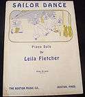   on  1944 Sailor Dance Piano Solo by Leila Fletcher   Sheet Music