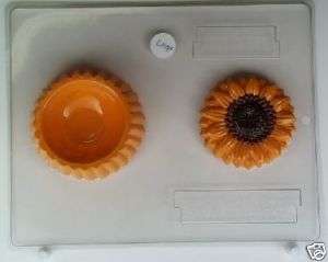 SUNFLOWER LID AND POUR BOX CHOCOLATE CANDY MOLD  