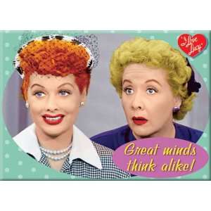  I Love Lucy Magnet~ Great Minds Think Alike~ Approx 2.5 