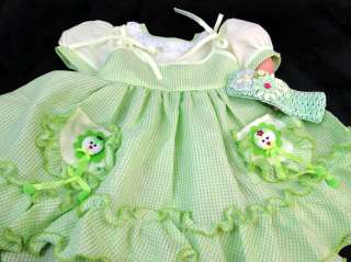 REBORN NEWborn 0 3MTH BABY 3 PC. OUTFIT GR8T FOR ST.PATRICKS DAY 