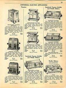 1941 Universal Electric Toasters Mayfair Coronet ad  
