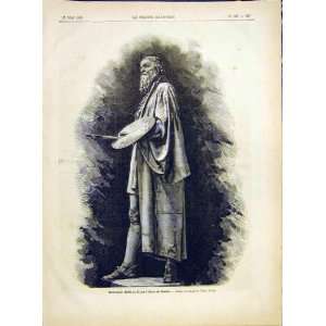  Artist Portrait Titien Cadore Zotto Statue Print 1882 