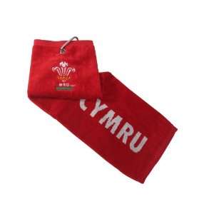 Wales Rugby Union Golf Tri Fold Towel