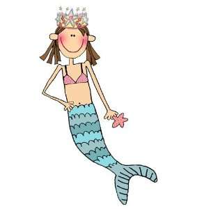  Personalized Brunette Mermaid Doodle Pad 