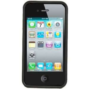  Black Silicone Bumper Case For Apple iPhone 4, iPhone 4S 