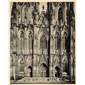  1943 Cologne Germany Koln Cathedral Church Gothic Art 