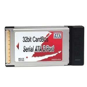  2 Port Serial ATA 32 Bit CardBus PC Card