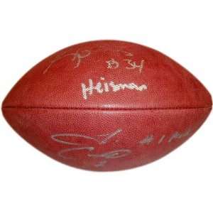 Ricky Williams and Tim Couch Autographed Football  Details NCAA 