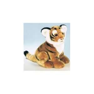    12 Inch Lifelike Sitting Stuffed Tiger By SOS Toys & Games