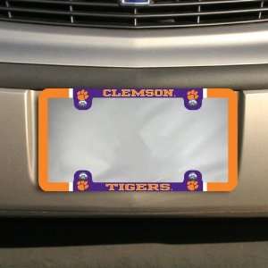  Clemson Tigers Thin Rim Varsity License Plate Frame 