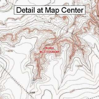  USGS Topographic Quadrangle Map   Boden, Texas (Folded 