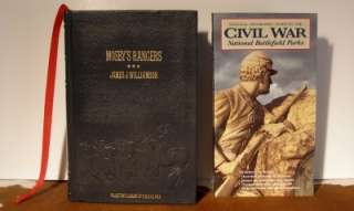   RANGERS Leather Book & CIVIL WAR Travel Guide To Battlefields Book