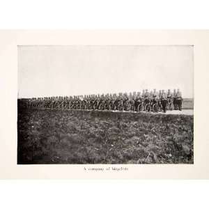  1918 Print World War I Romania Bicycle Troops Bicyclists 