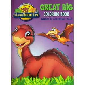  The Land Before Time Great Big Coloring Book w/ Games 