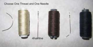 HAIR EXTENSION 1 HAIR WEAVING THREAD AND ONE NEEDLE  