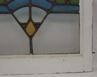 1920s/30s English Leaded Stained Glass Window  