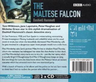 THE MALTESE FALCON   DASHIELL HAMMETT   BBC RADIO 2 CD  