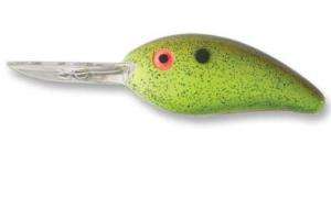 Bomber BD6F Fat Free Shad Jr.   Chartreuse Rootbeer  