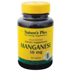  Natures Plus   Manganese, 50 mg, 90 tablets Health 