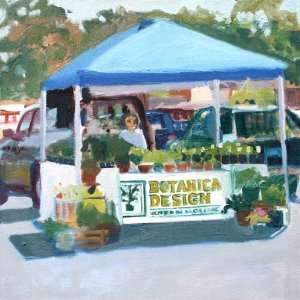  Farmers Market, giclee print of oil painting by Maryland 
