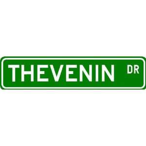 THEVENIN Street Sign ~ Personalized Family Lastname Sign 