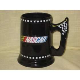  2003 NASCAR Black Checkered Flag 6 Inch Porcelain Tankard 