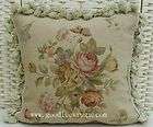 16 butterfly roses needlepoint sofa couch bed chair decorative pillow