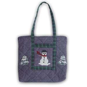   Christmas Theme Christmas Snowman Purse Bag 17x3x15