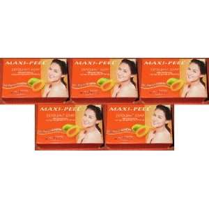    5 Maxi Peel Exfoliant Papaya Intense Whitening Soap Beauty