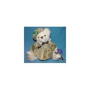   the Bear of Love 10 Plush Teddy Bear in Patchwork Dress and Bonnet