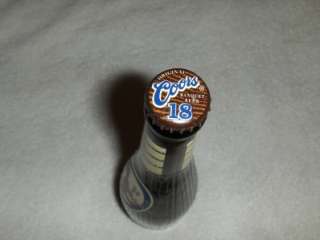 18 OZ Limited Edition Coors Baseball Bat Beer Bottle W/Cap Empty 