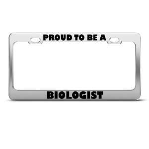  Proud To Be A Biologist Career Profession license plate 