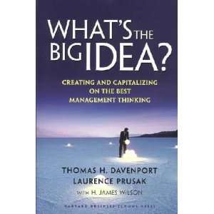  Whats the Big Idea **ISBN 9781578519316** Thomas H 