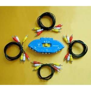  Audio Video Multiselectors with 4 RCA cables in USA Electronics